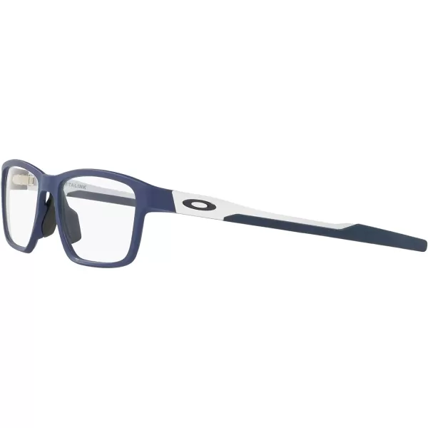 imageOakley Mens Ox8153 Metalink Rectangular Prescription Eyeglass FramesMatte DenimDemo Lens