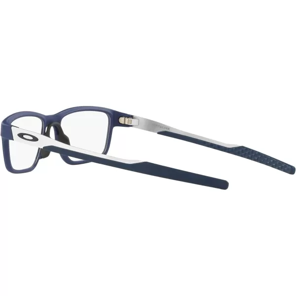 imageOakley Mens Ox8153 Metalink Rectangular Prescription Eyeglass FramesMatte DenimDemo Lens