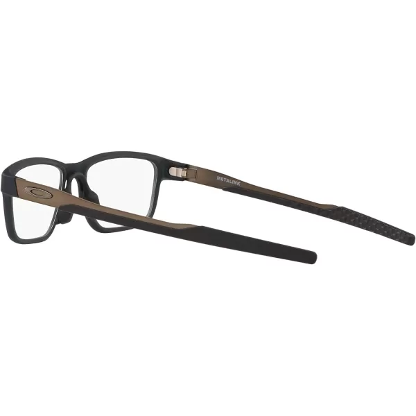 imageOakley Mens Ox8153 Metalink Rectangular Prescription Eyeglass FramesMatte OliveDemo Lens