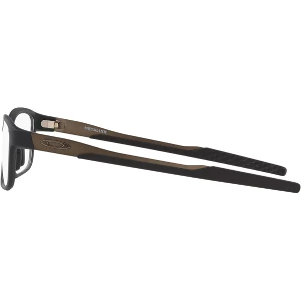 imageOakley Mens Ox8153 Metalink Rectangular Prescription Eyeglass FramesMatte OliveDemo Lens
