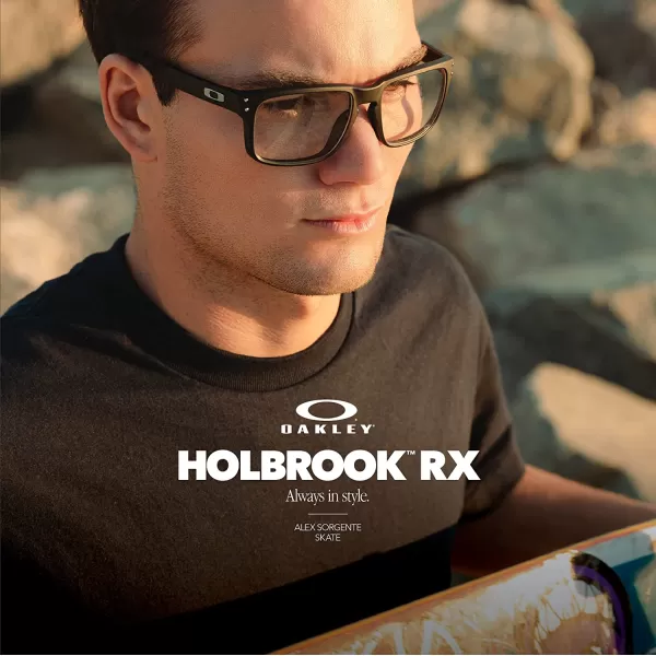 imageOakley Mens Ox8153 Metalink Rectangular Prescription Eyeglass FramesMatte OliveDemo Lens