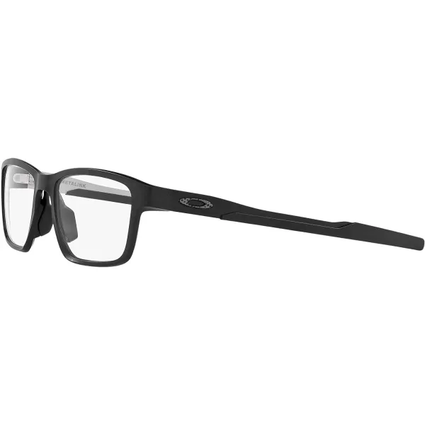 imageOakley Mens Ox8153 Metalink Rectangular Prescription Eyeglass FramesSatin BlackDemo Lens
