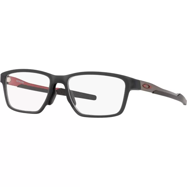 imageOakley Mens Ox8153 Metalink Rectangular Prescription Eyeglass FramesSatin Grey SmokeDemo Lens
