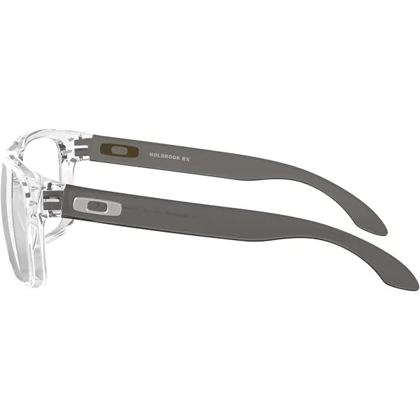 imageOakley Mens Ox8156 Holbrook Rx Square Prescription Eyewear FramesPolished ClearDemo Lens