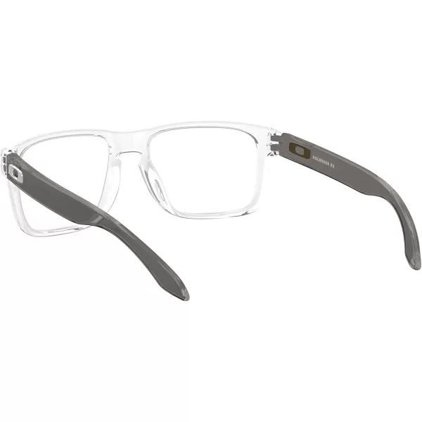 imageOakley Mens Ox8156 Holbrook Rx Square Prescription Eyewear FramesPolished ClearDemo Lens