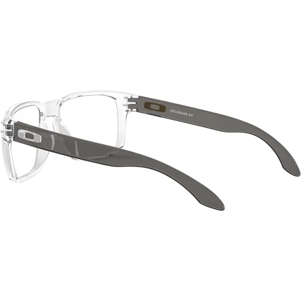 imageOakley Mens Ox8156 Holbrook Rx Square Prescription Eyewear FramesPolished ClearDemo Lens