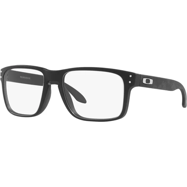 imageOakley Mens Ox8156 Holbrook Rx Square Prescription Eyewear FramesSatin BlackDemo Lens