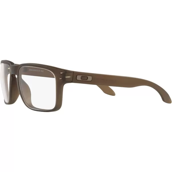 imageOakley Mens Ox8156 Holbrook Rx Square Prescription Eyewear FramesSatin Brown SmokeDemo Lens