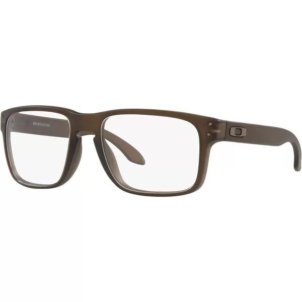 imageOakley Mens Ox8156 Holbrook Rx Square Prescription Eyewear FramesSatin Brown SmokeDemo Lens