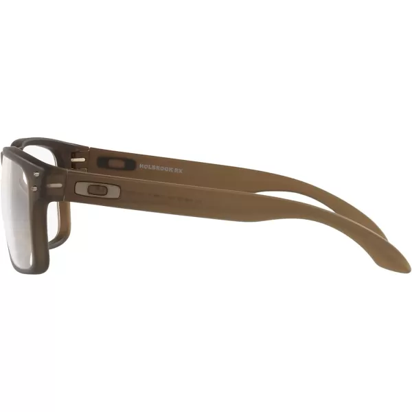 imageOakley Mens Ox8156 Holbrook Rx Square Prescription Eyewear FramesSatin Brown SmokeDemo Lens