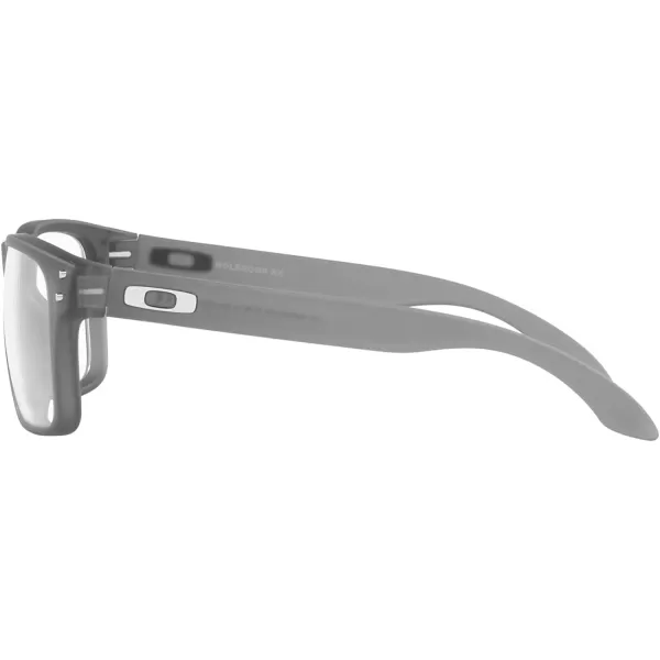 imageOakley Mens Ox8156 Holbrook Rx Square Prescription Eyewear FramesSatin Grey SmokeDemo Lens