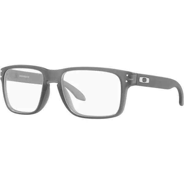 imageOakley Mens Ox8156 Holbrook Rx Square Prescription Eyewear FramesSatin Grey SmokeDemo Lens