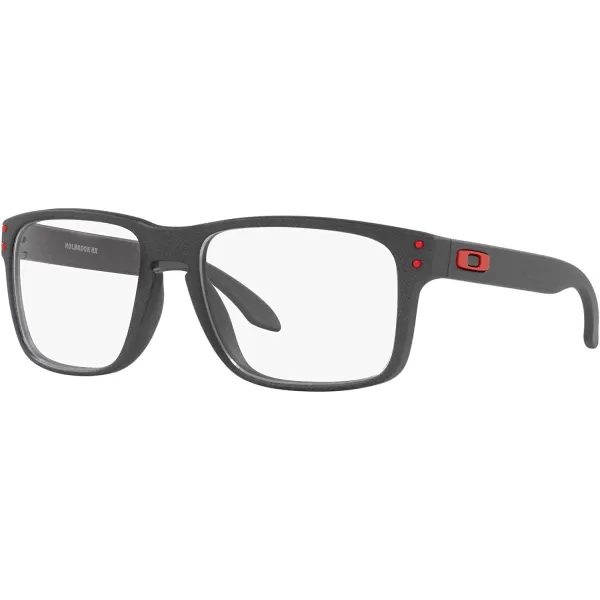 imageOakley Mens Ox8156 Holbrook Rx Square Prescription Eyewear FramesSatin Light SteelDemo Lens