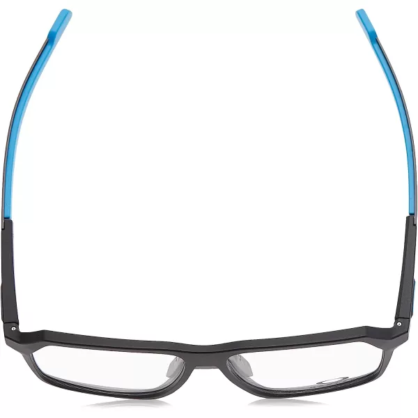 imageOakley Mens Ox8161 Bevel Rectangular Prescription Eyeglass FramesSatin Black on BlueDemo Lens
