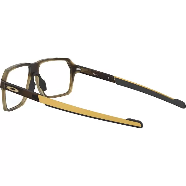 imageOakley Mens Ox8161 Bevel Rectangular Prescription Eyeglass FramesSatin Brown TortoiseDemo Lens