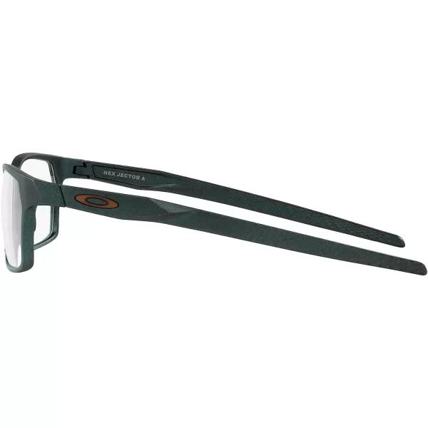 imageOakley Mens Ox8173 Activate Square Prescription Eyewear FramesDark Matte SilverBlue ColorshiftDemo Lens