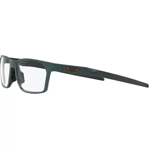 imageOakley Mens Ox8173 Activate Square Prescription Eyewear FramesDark Matte SilverBlue ColorshiftDemo Lens
