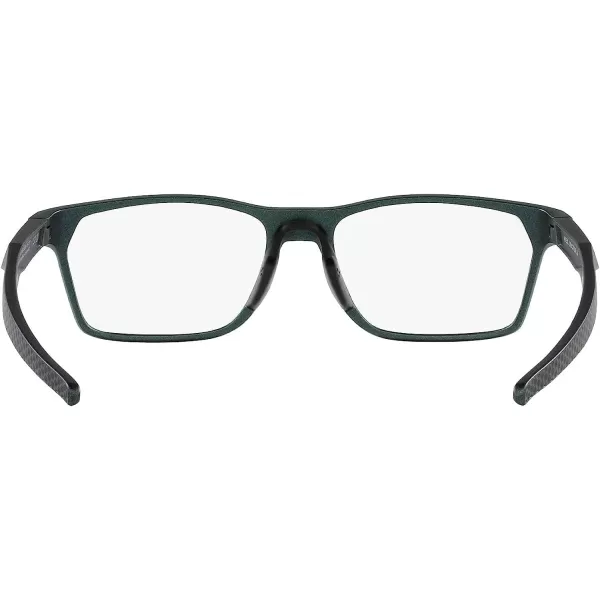imageOakley Mens Ox8173 Activate Square Prescription Eyewear FramesDark Matte SilverBlue ColorshiftDemo Lens