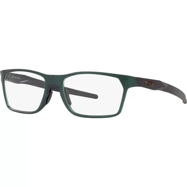 imageOakley Mens Ox8173 Activate Square Prescription Eyewear FramesDark Matte SilverBlue ColorshiftDemo Lens