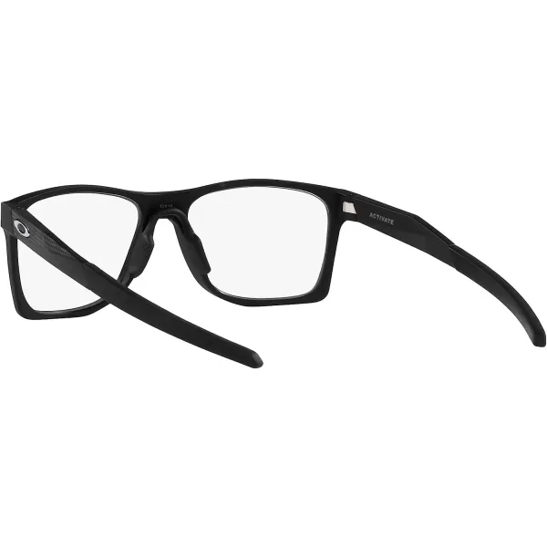 imageOakley Mens Ox8173 Activate Square Prescription Eyewear FramesHigh Resolution Satin BlackDemo Lens