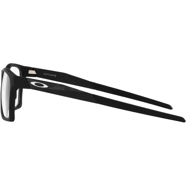 imageOakley Mens Ox8173 Activate Square Prescription Eyewear FramesHigh Resolution Satin BlackDemo Lens