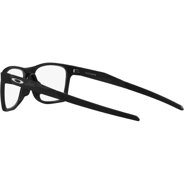 imageOakley Mens Ox8173 Activate Square Prescription Eyewear FramesHigh Resolution Satin BlackDemo Lens