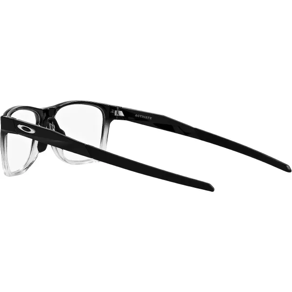 imageOakley Mens Ox8173 Activate Square Prescription Eyewear FramesPolished Black FadeDemo Lens