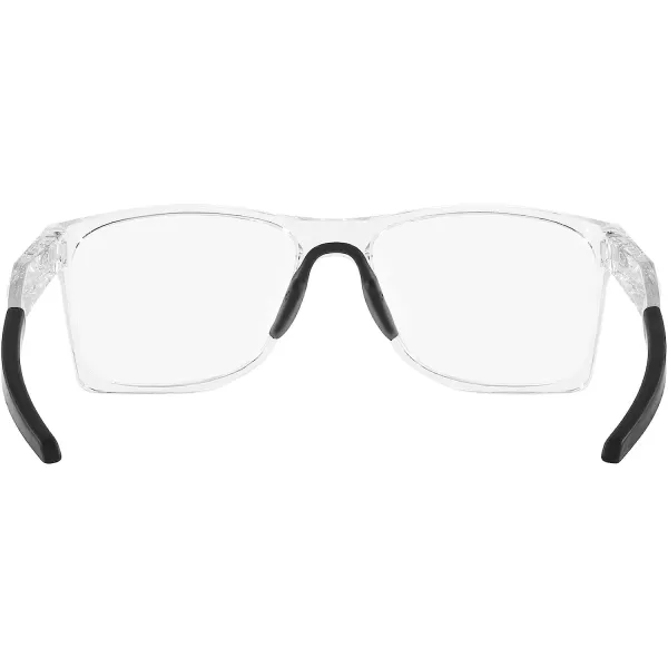 imageOakley Mens Ox8173 Activate Square Prescription Eyewear FramesPolished ClearBlackDemo Lens