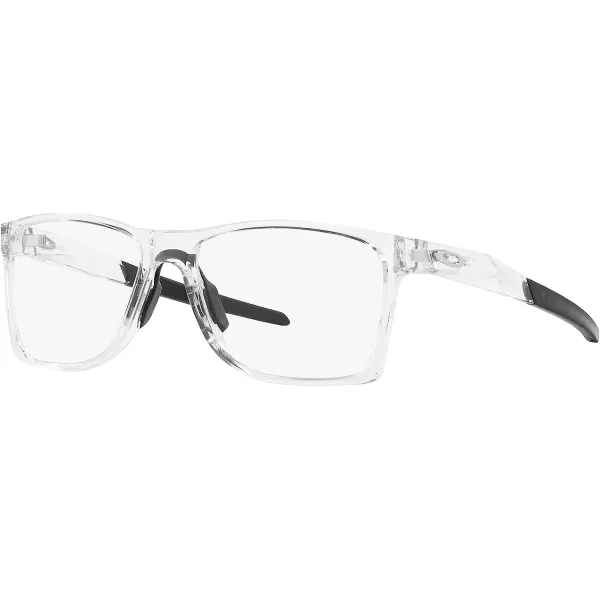 imageOakley Mens Ox8173 Activate Square Prescription Eyewear FramesPolished ClearBlackDemo Lens