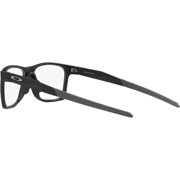 imageOakley Mens Ox8173 Activate Square Prescription Eyewear FramesSatin BlackGreyDemo Lens