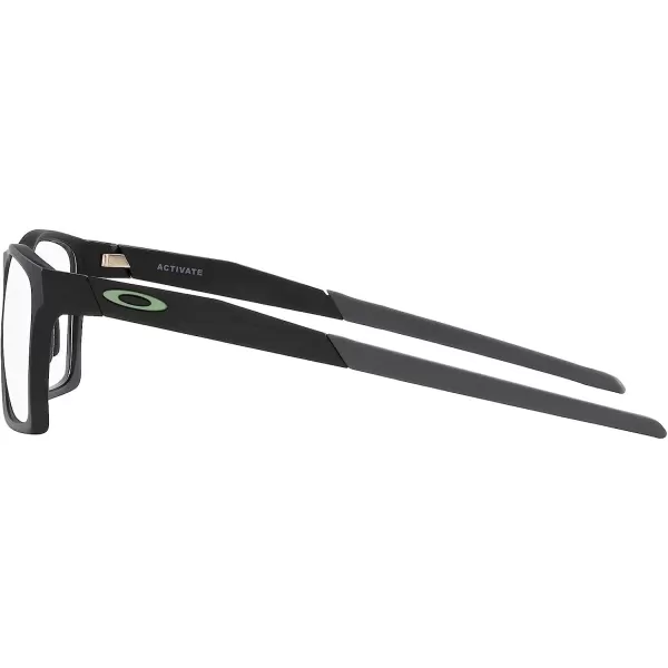 imageOakley Mens Ox8173 Activate Square Prescription Eyewear FramesSatin BlackGreyDemo Lens