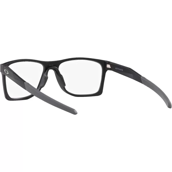 imageOakley Mens Ox8173 Activate Square Prescription Eyewear FramesSatin BlackGreyDemo Lens