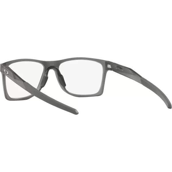 imageOakley Mens Ox8173 Activate Square Prescription Eyewear FramesSatin Grey SmokeDemo Lens