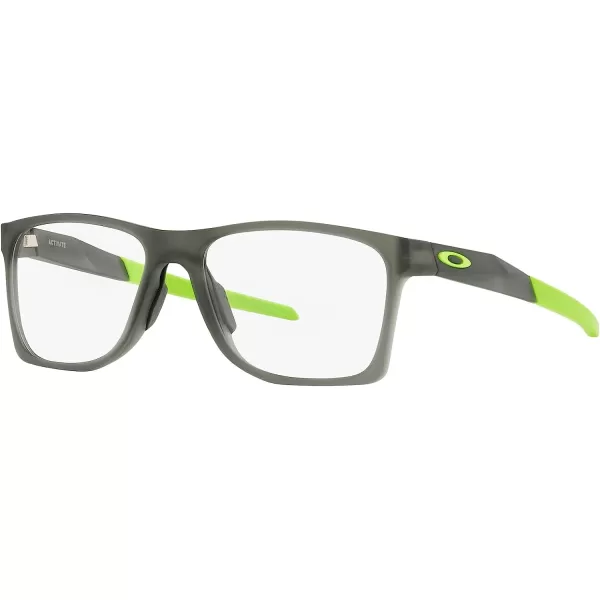 imageOakley Mens Ox8173 Activate Square Prescription Eyewear FramesSatin Grey SmokeYellowDemo Lens