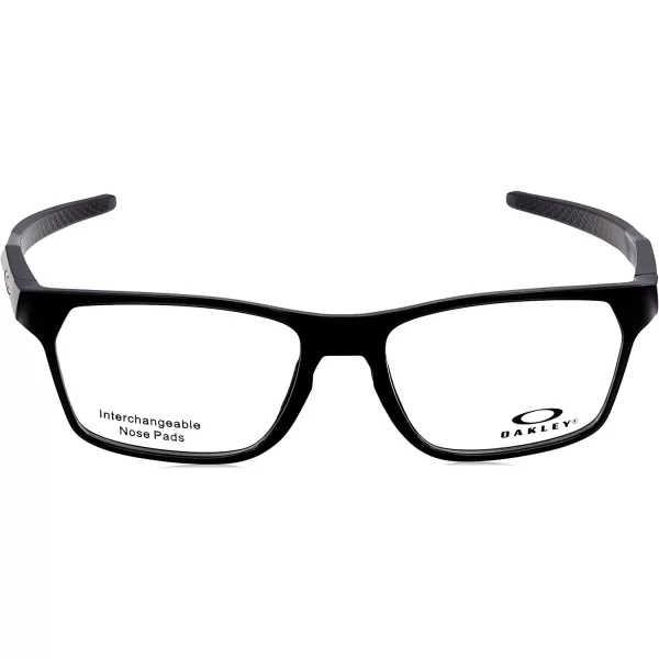 imageOakley Mens Ox8174f Hex Jector Low Bridge Fit Rectangular Prescription Eyewear FramesBlack InkDemo Lens