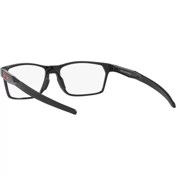 imageOakley Mens Ox8174f Hex Jector Low Bridge Fit Rectangular Prescription Eyewear FramesBlack InkDemo Lens