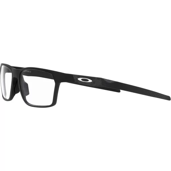 imageOakley Mens Ox8174f Hex Jector Low Bridge Fit Rectangular Prescription Eyewear FramesHigh Resolution Satin BlackDemo Lens