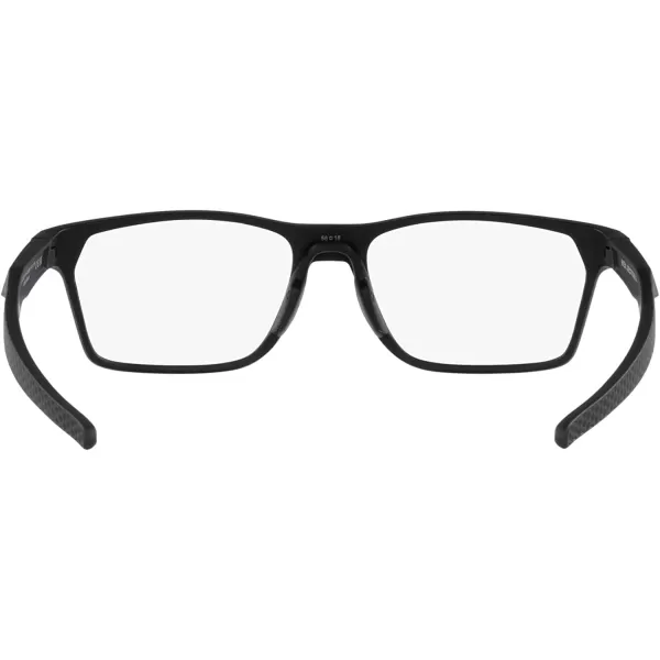 imageOakley Mens Ox8174f Hex Jector Low Bridge Fit Rectangular Prescription Eyewear FramesHigh Resolution Satin BlackDemo Lens