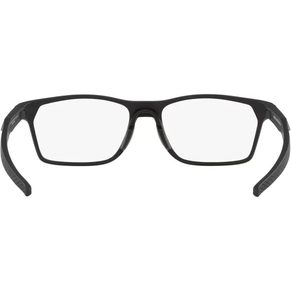 imageOakley Mens Ox8174f Hex Jector Low Bridge Fit Rectangular Prescription Eyewear FramesSatin BlackDemo Lens