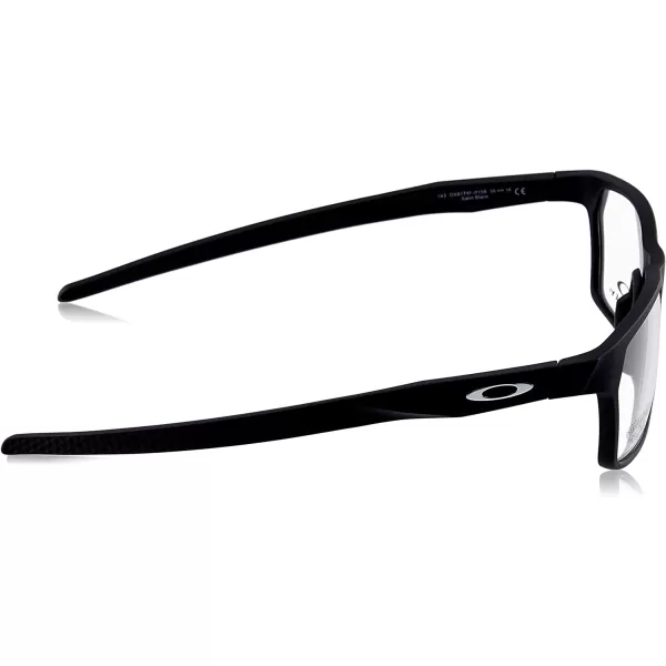 imageOakley Mens Ox8174f Hex Jector Low Bridge Fit Rectangular Prescription Eyewear FramesSatin BlackDemo Lens