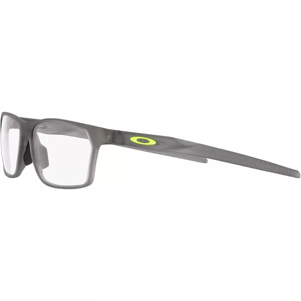 imageOakley Mens Ox8174f Hex Jector Low Bridge Fit Rectangular Prescription Eyewear FramesSatin Grey SmokeDemo Lens