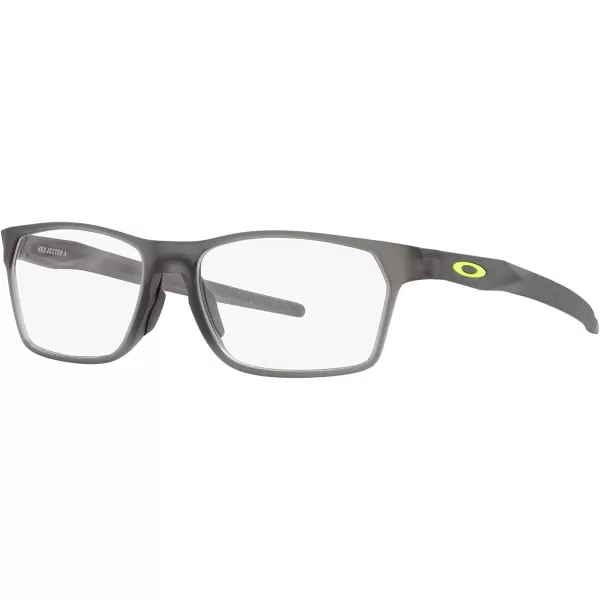 imageOakley Mens Ox8174f Hex Jector Low Bridge Fit Rectangular Prescription Eyewear FramesSatin Grey SmokeDemo Lens