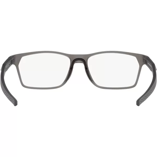 imageOakley Mens Ox8174f Hex Jector Low Bridge Fit Rectangular Prescription Eyewear FramesSatin Grey SmokeDemo Lens