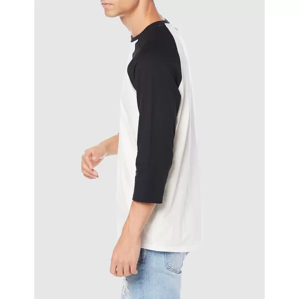 imageOakley Mens Relax Raglan 34 TeeOff WhiteBlack