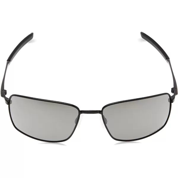 imageOakley Mens Square Wire Sunglasses OO4075 MetalPolished BlackPrizm Black Prizm Black