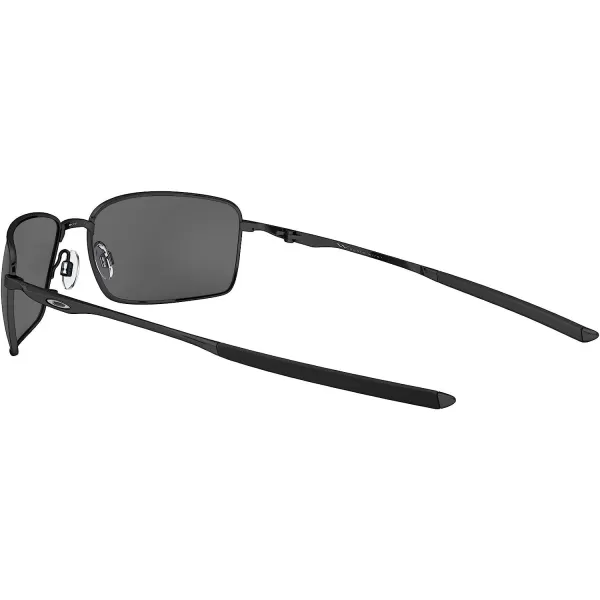 imageOakley Mens Square Wire Sunglasses OO4075 MetalPolished BlackPrizm Black Prizm Black