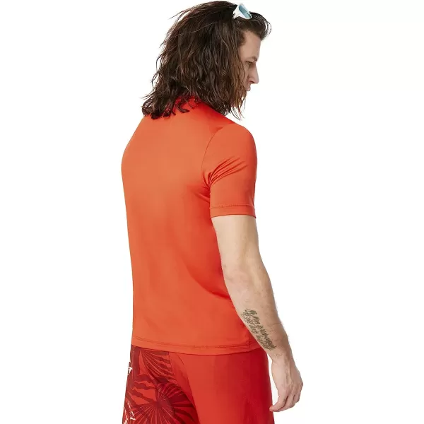 imageOakley Mens Standard Ellipse Logo RashguardFire Red