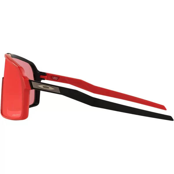 imageOakley Mens Sutro Rectangular SunglassesMatte Black RedlinePrizm Trail Torch