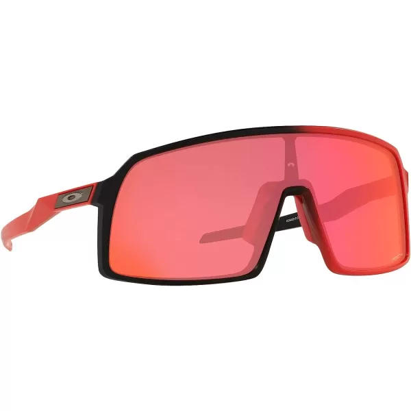 imageOakley Mens Sutro Rectangular SunglassesMatte Black RedlinePrizm Trail Torch