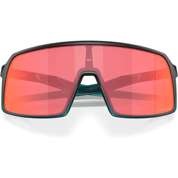 imageOakley Mens Sutro Rectangular SunglassesMatte Transparent Balsam FadePrizm Trail Torch